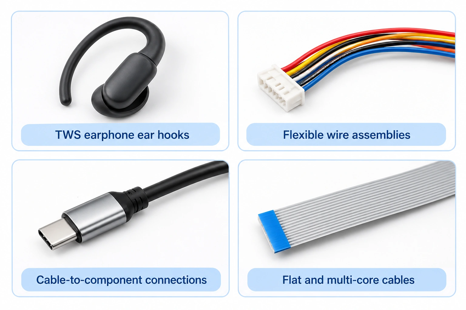 Wire bending tester applications for TWS earphone ear hooks and flexible electronic assemblies